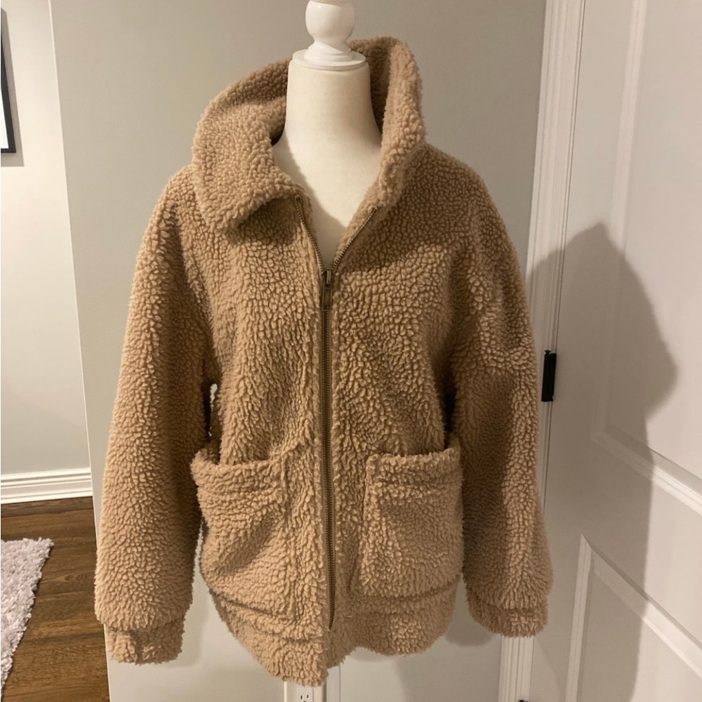 Garage beige Sherpa jacket